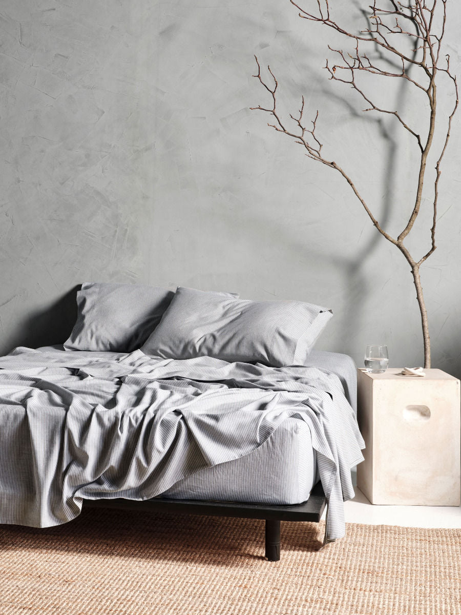 LINEN HOUSE REJEANERATION ADRIE OLIVE SHEET SET Linen House