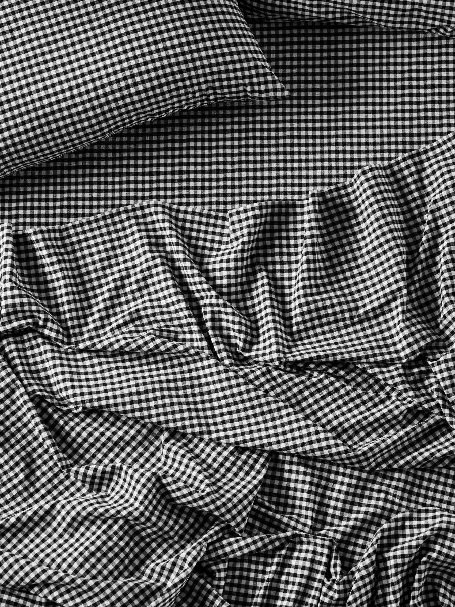 LINEN HOUSE SPRINGSTEEN BLACK SHEET SET Linen House