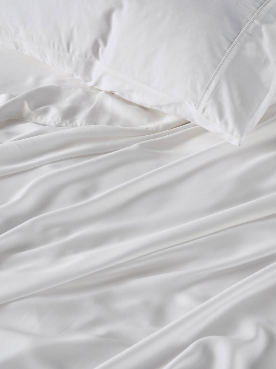 LINEN HOUSE TENCEL SHEET SET - WHITE