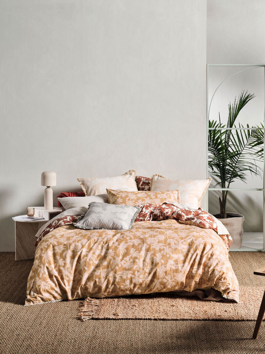 LINEN HOUSE TOURELLES PAPRIKA QUILT COVER SET Linen House