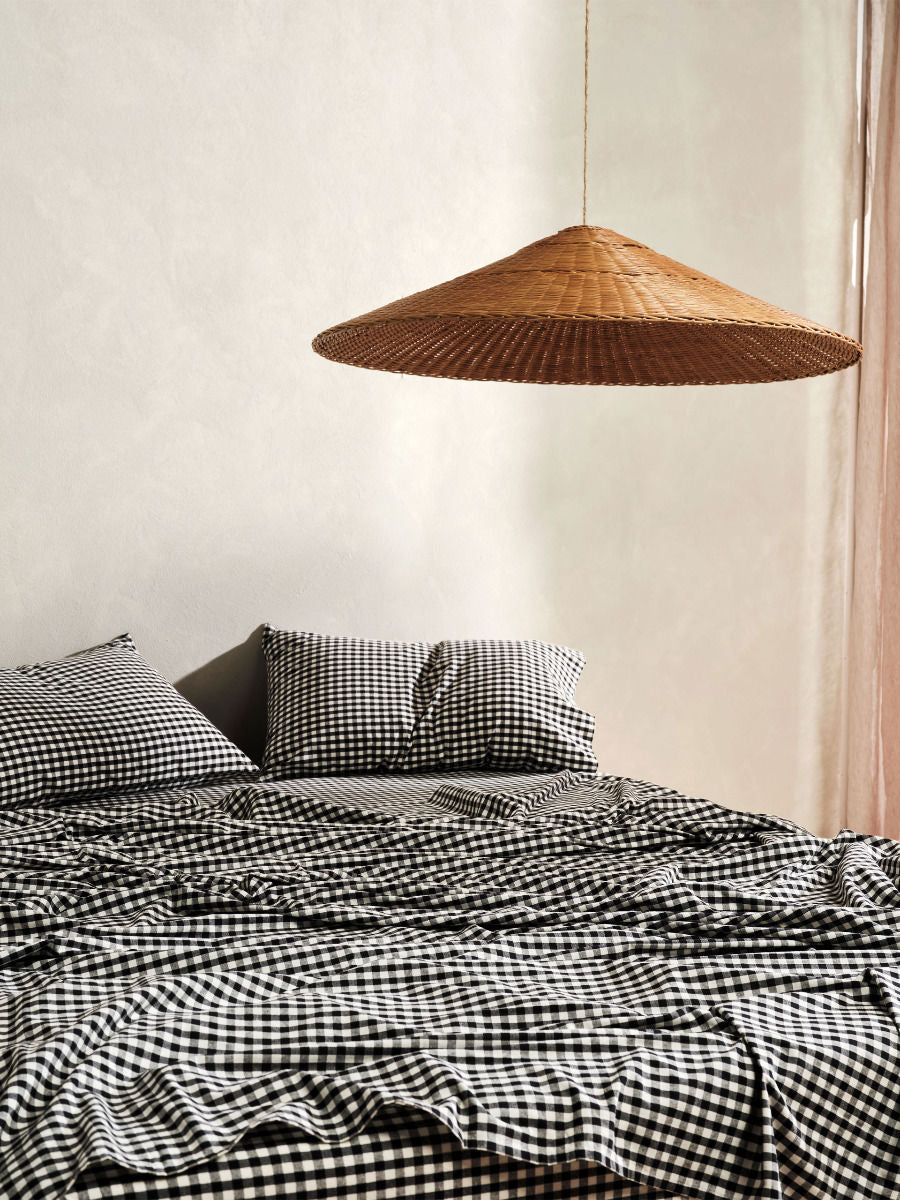 LINEN HOUSE SPRINGSTEEN BLACK SHEET SET Linen House