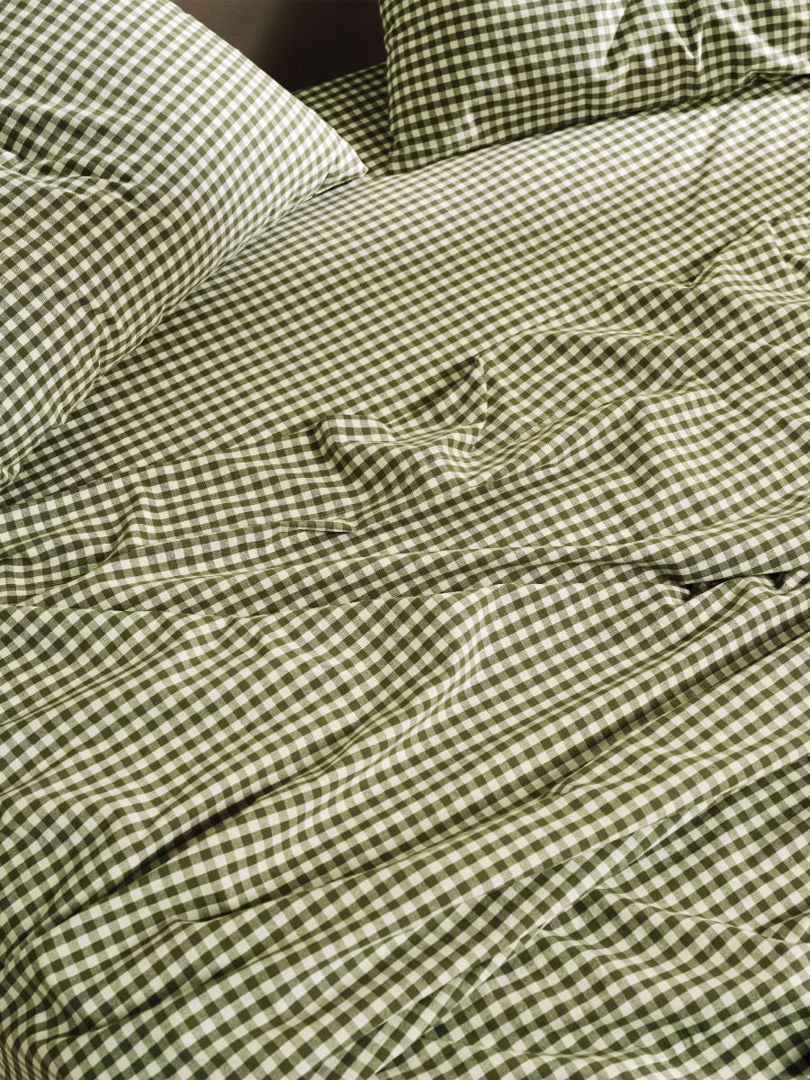 LINEN HOUSE SPRINGSTEEN MOSS SHEET SET Linen House