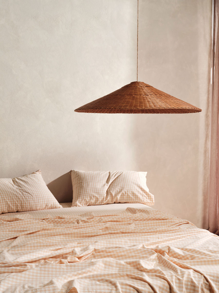 LINEN HOUSE SPRINGSTEEN PEACH SHEET SET Linen House