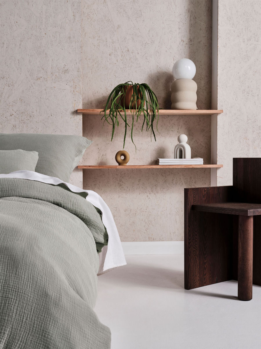 LINEN HOUSE ELYSIAN SAGE QUILT COVER SET Linen House