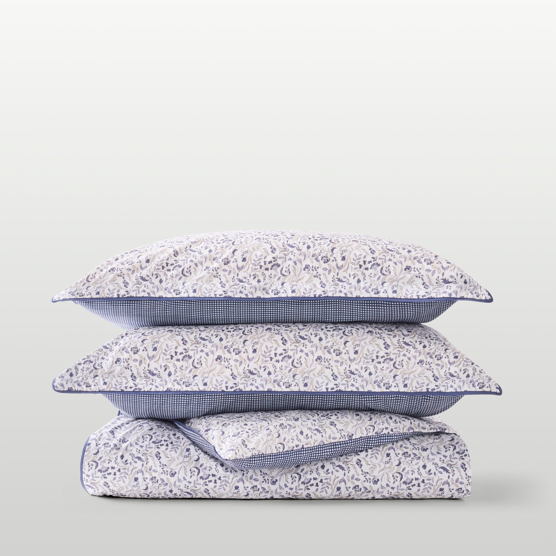 Linen House Bath Mat Christy | Ditsy Gingham Blue Quilt Cover Set