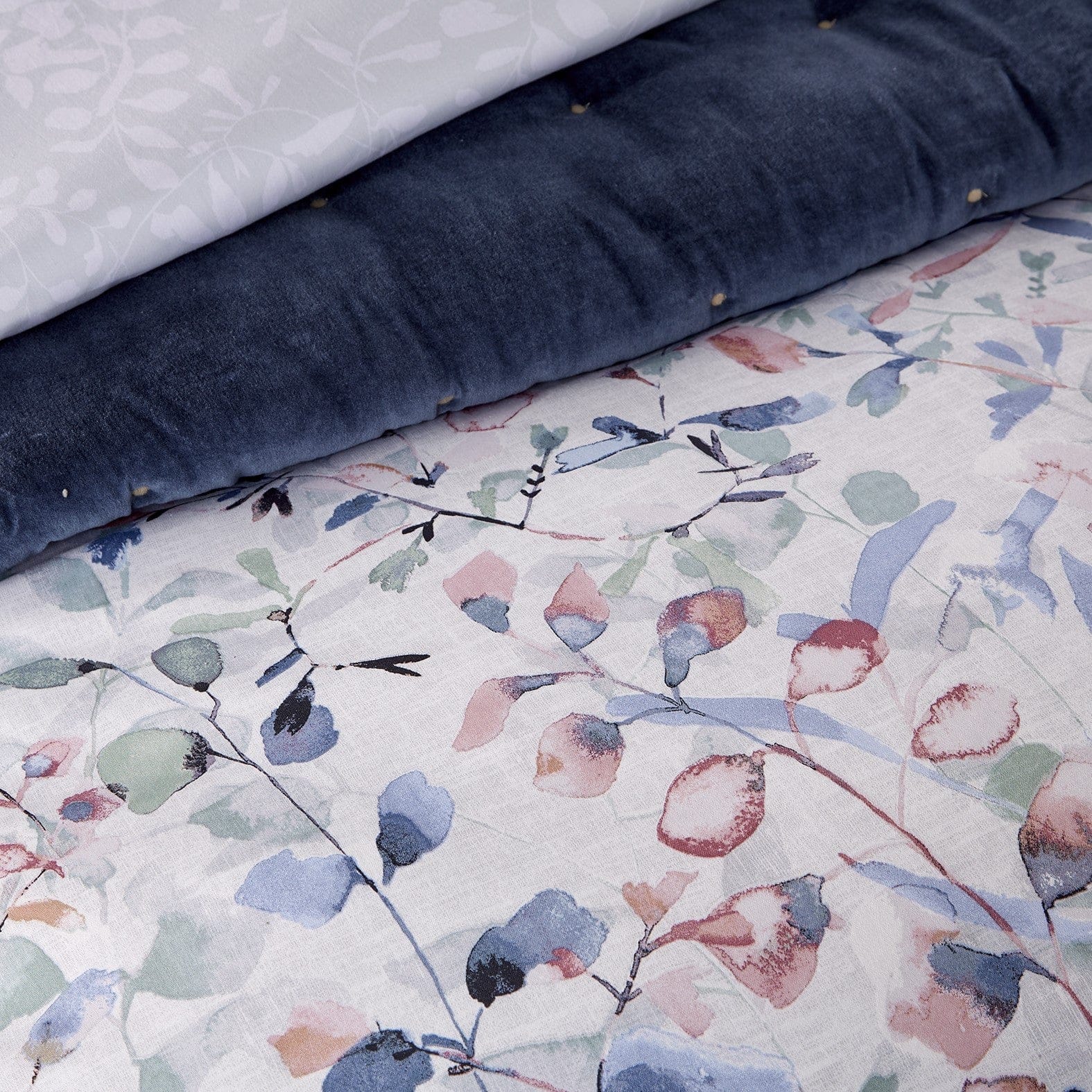 Linen House Bath Mat Christy | Stems Dusty Pink Quilt Cover Set
