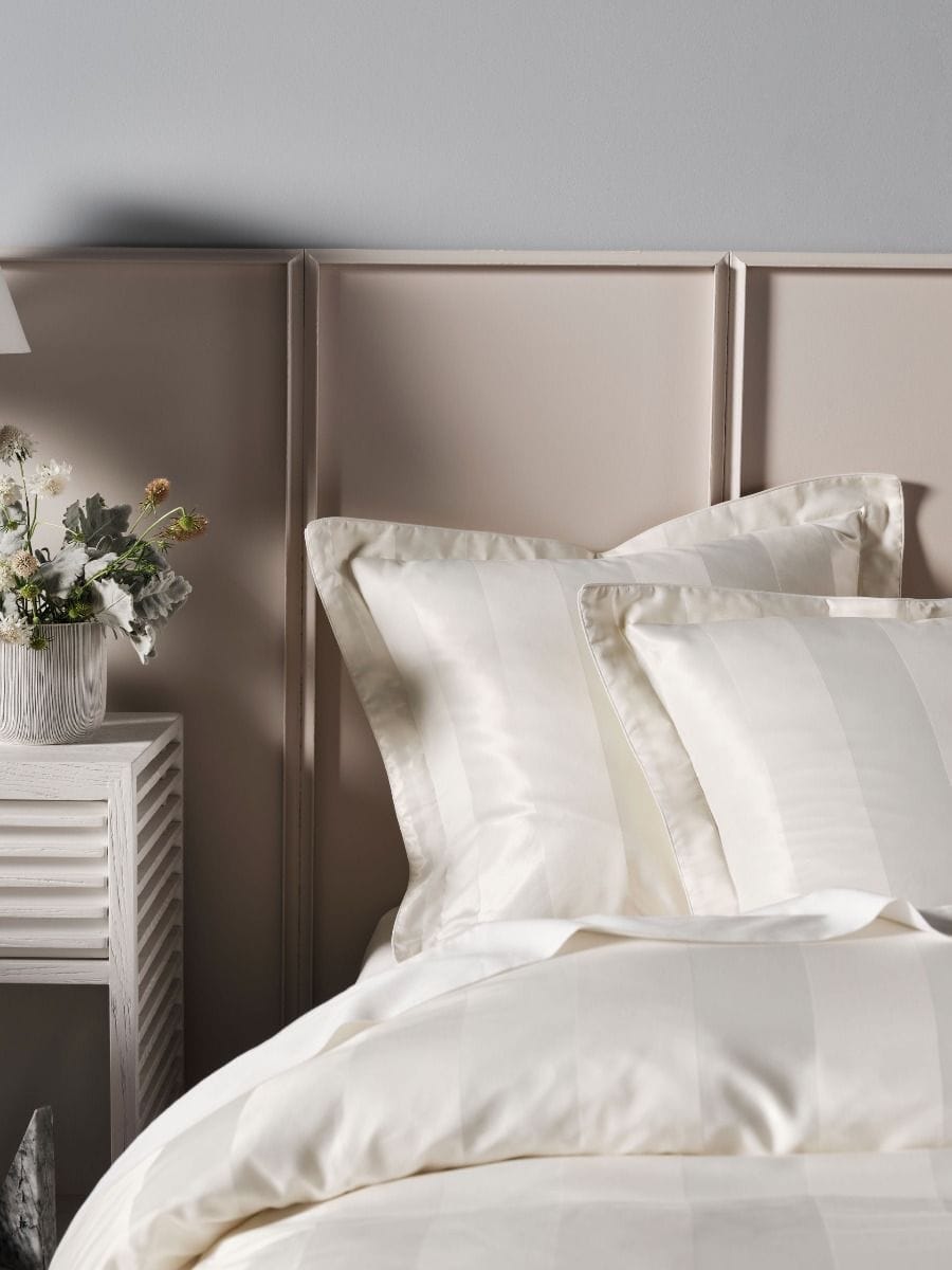 Linen House Quilt Cover GRACE BY LINEN HOUSE FRANCESCO WHITE QUILT COVER SET