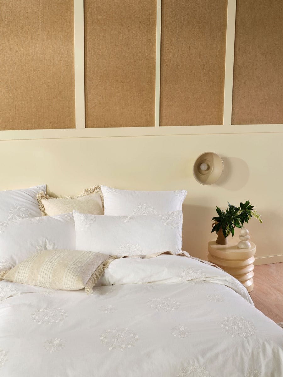 Linen House Quilt Cover LINEN HOUSE AMORE QUILT COVER SET - WHITE