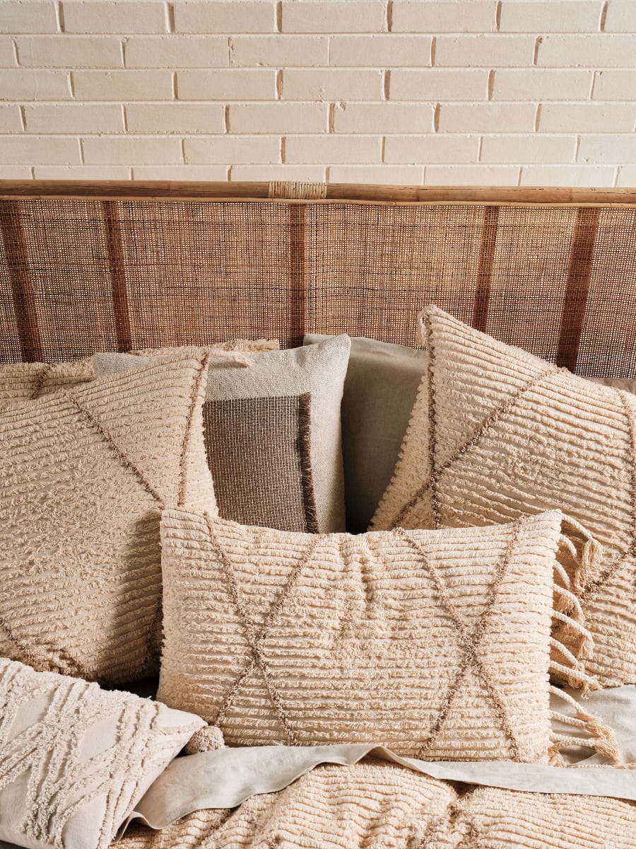 Linen House Quilt Cover LINEN HOUSE ASHA SAND QUILT COVER SET