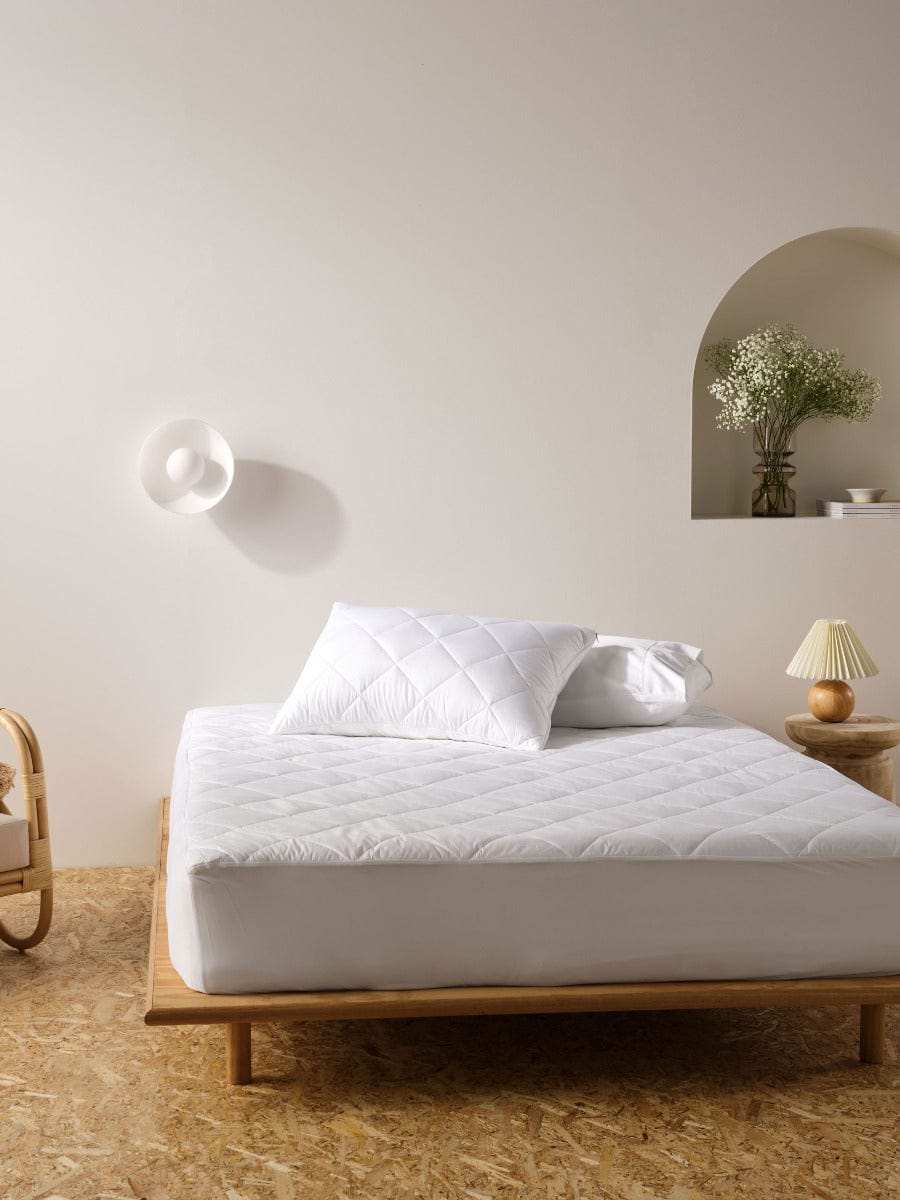 Linen House Pillows/Cushions LINEN HOUSE BAMBOO | WHITE SKB MATTRESS PROTECTOR