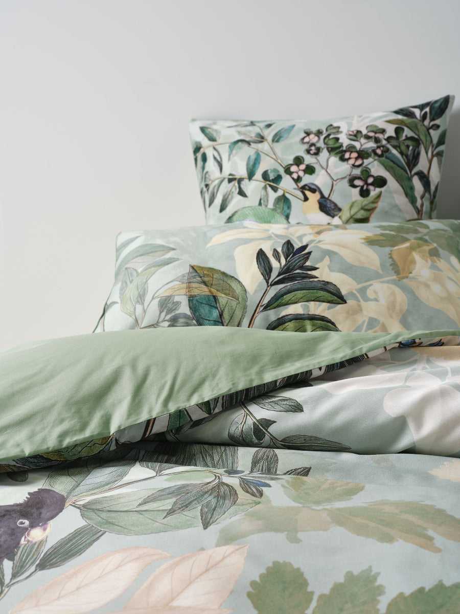 Linen House Quilt Cover LINEN HOUSE BLAIR | JADE QUILT COVER