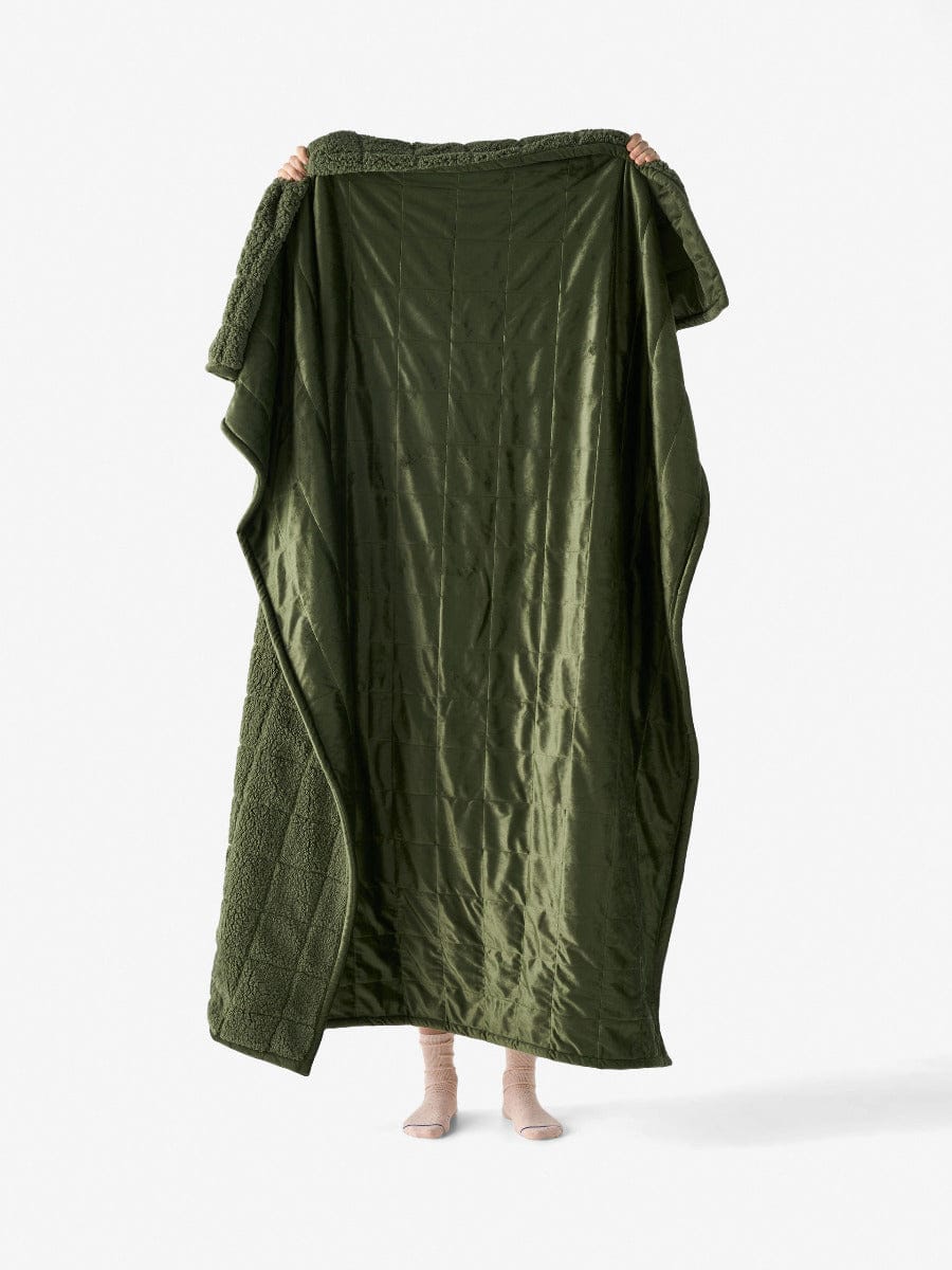 Linen House Blanket Linen House BRAY THROW - OLIVE