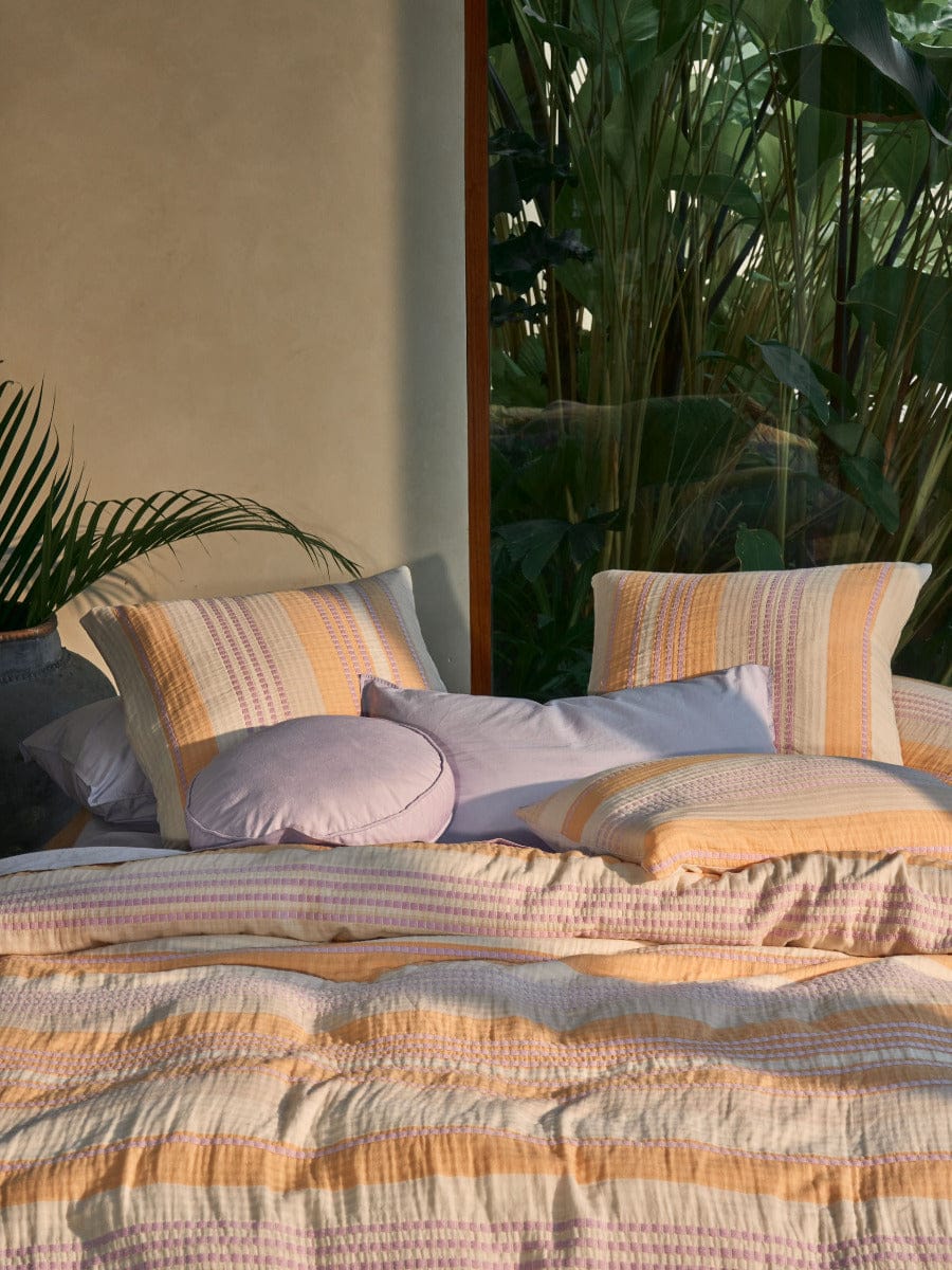 Linen House Quilt Cover LINEN HOUSE CAMPBELL | MANGO QUILT COVER