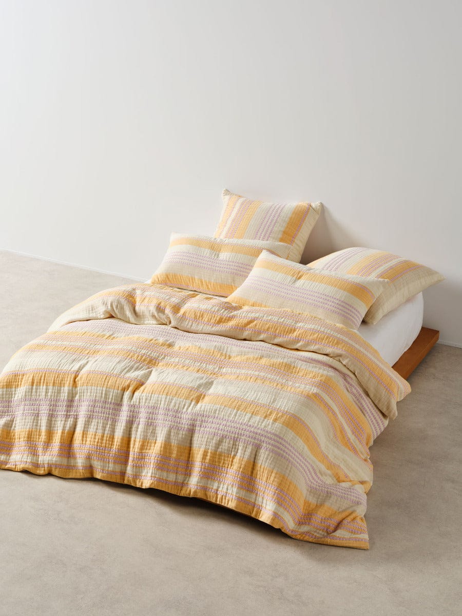 Linen House Quilt Cover LINEN HOUSE CAMPBELL | MANGO QUILT COVER