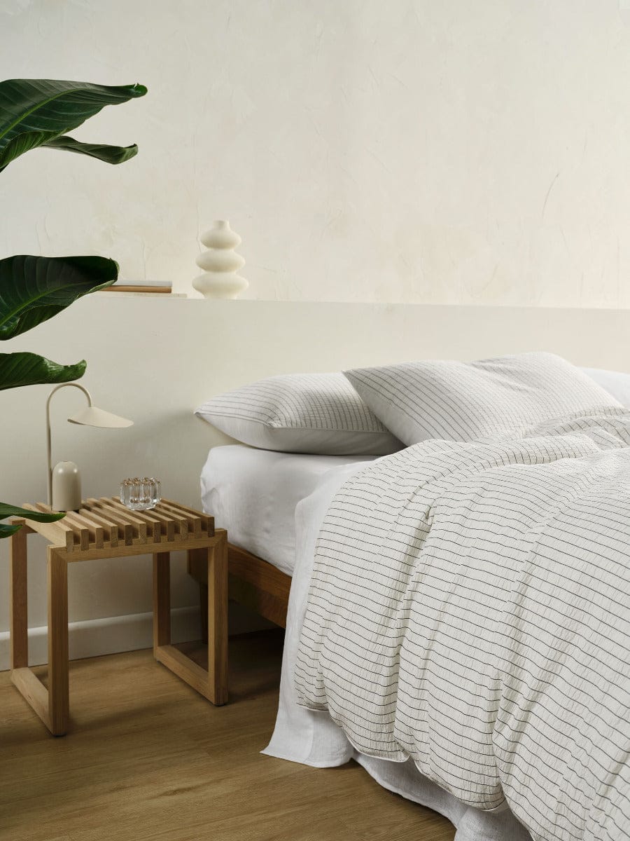 Linen House Quilt Cover LINEN HOUSE CHILTERN | VANILLA QUILT COVER