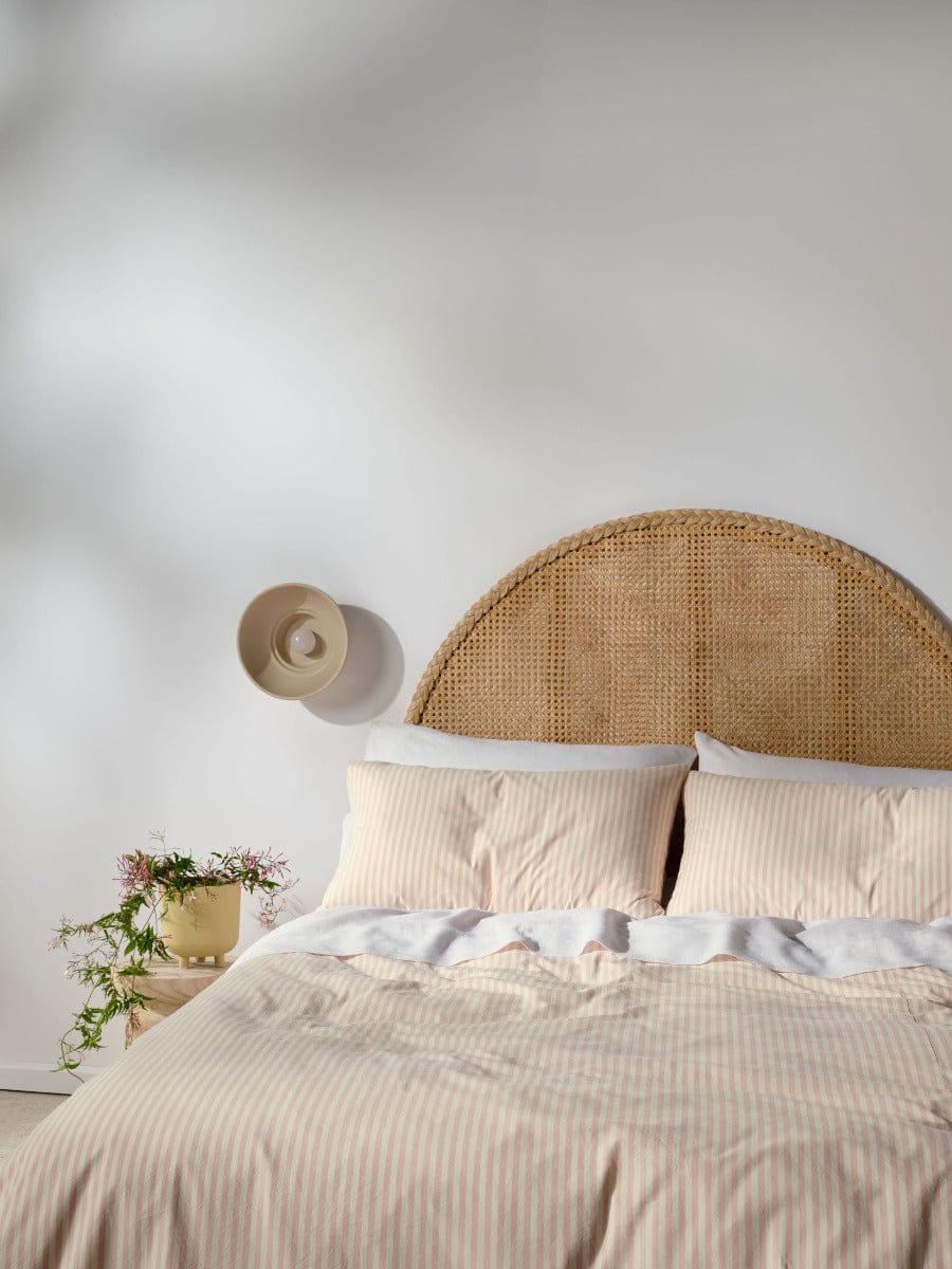 Linen House Quilt Cover LINEN HOUSE CLASSIC STRIPE QUILT COVER SET - ROSE