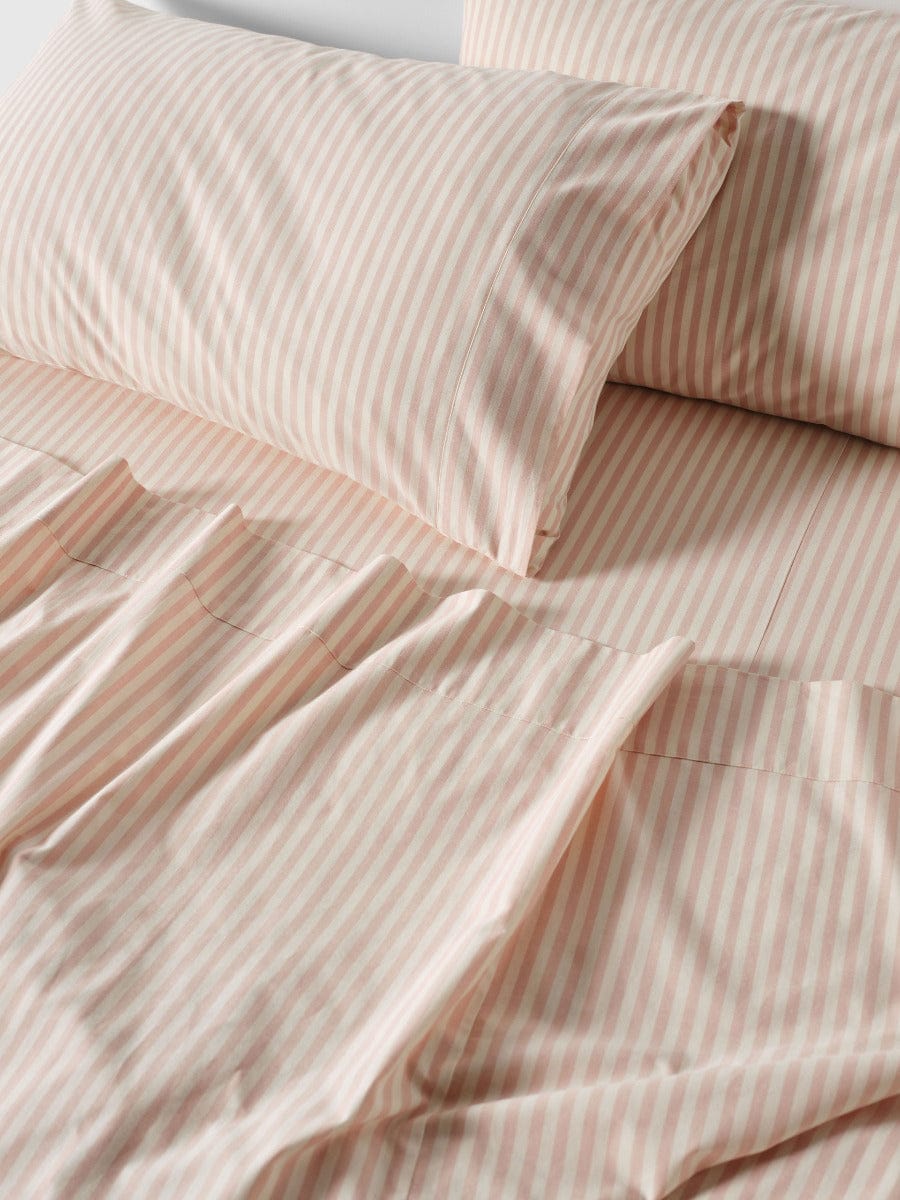 Linen House Bed Sheets LINEN HOUSE CLASSIC STRIPE SHEET SET - ROSE