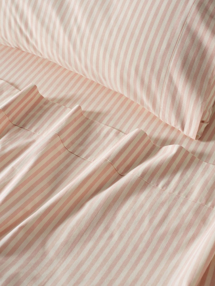 Linen House Bed Sheets LINEN HOUSE CLASSIC STRIPE SHEET SET - ROSE