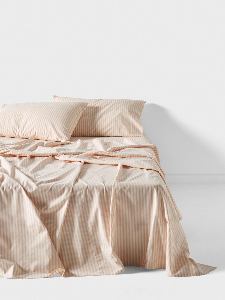 Linen House Bed Sheets LINEN HOUSE CLASSIC STRIPE SHEET SET - ROSE