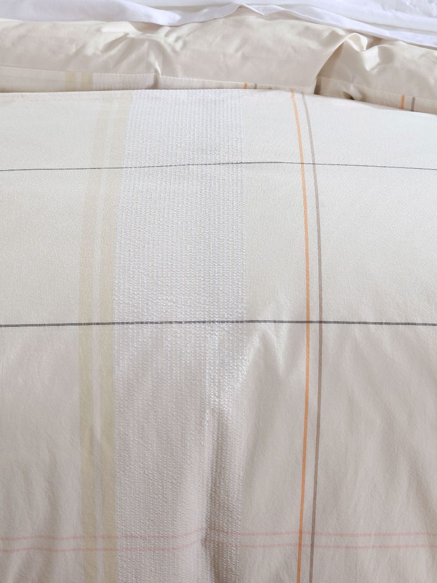 Linen House Quilt Cover LINEN HOUSE COBAIN VANILLA QUILT COVER SET