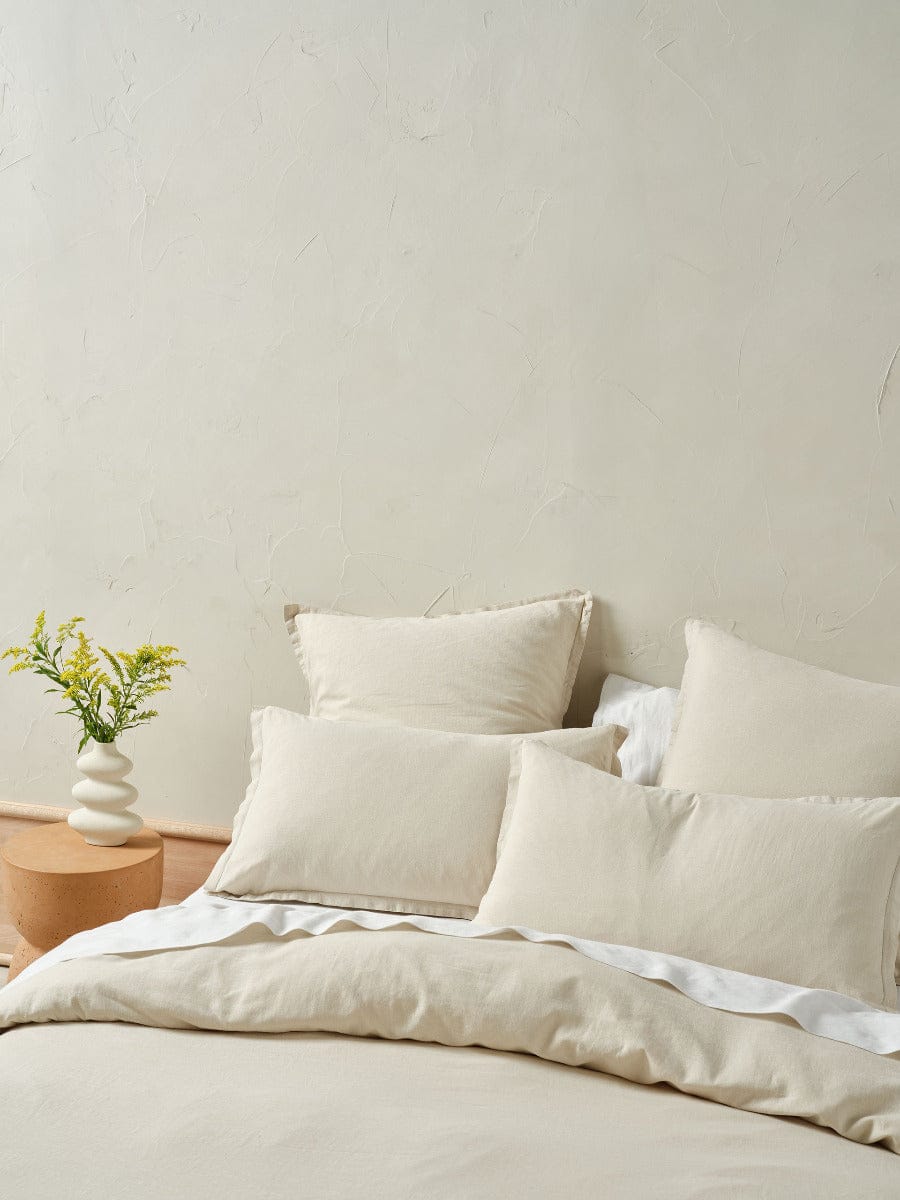 Linen House Quilt Cover LINEN HOUSE CONNIE | NATURAL QUILT COVER
