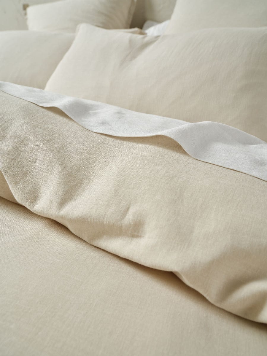 Linen House Quilt Cover LINEN HOUSE CONNIE | NATURAL QUILT COVER