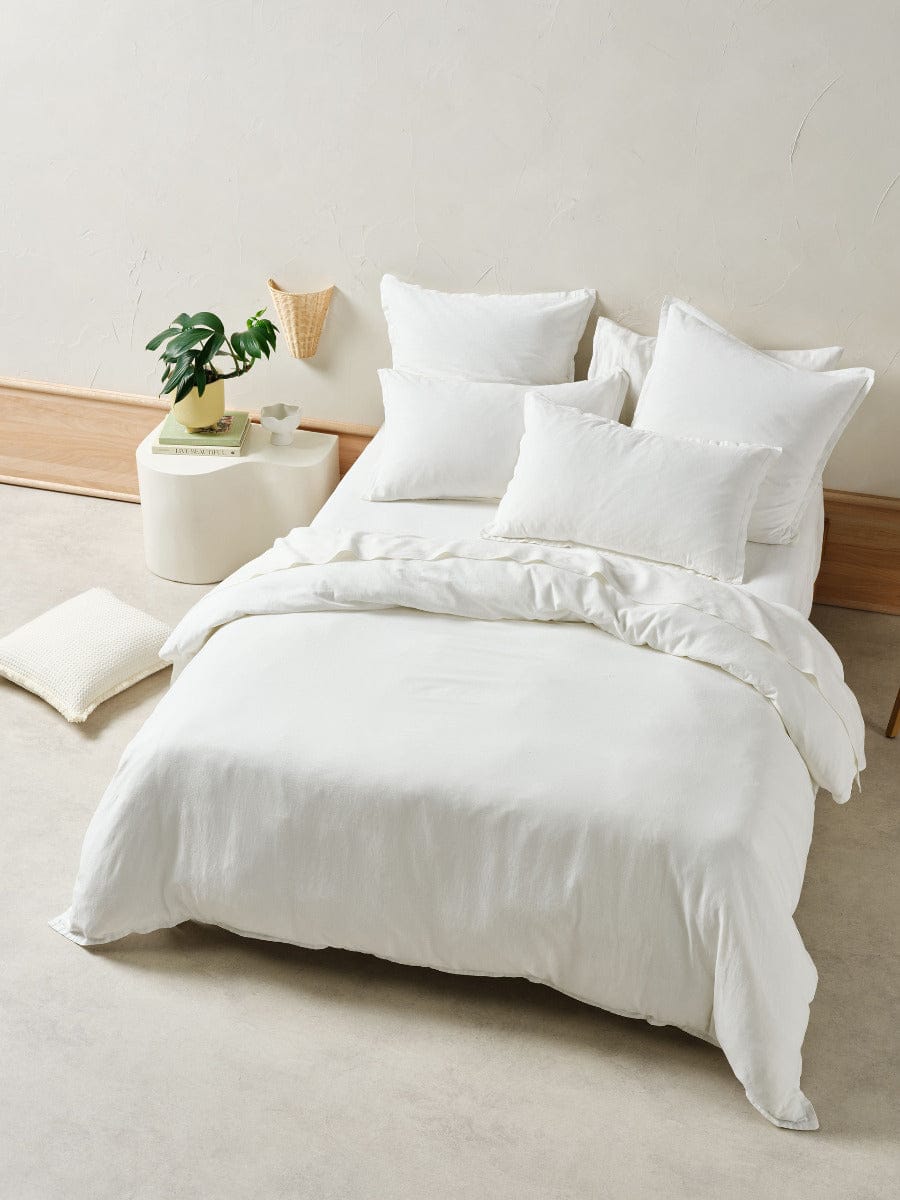Linen House Quilt Cover LINEN HOUSE CONNIE | WHITE QUILT COVER