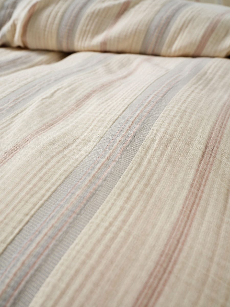 Linen House Quilt Cover LINEN HOUSE COOLUM | SILVER QUILT COVER