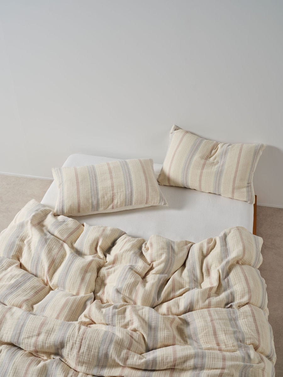 Linen House Quilt Cover LINEN HOUSE COOLUM | SILVER QUILT COVER