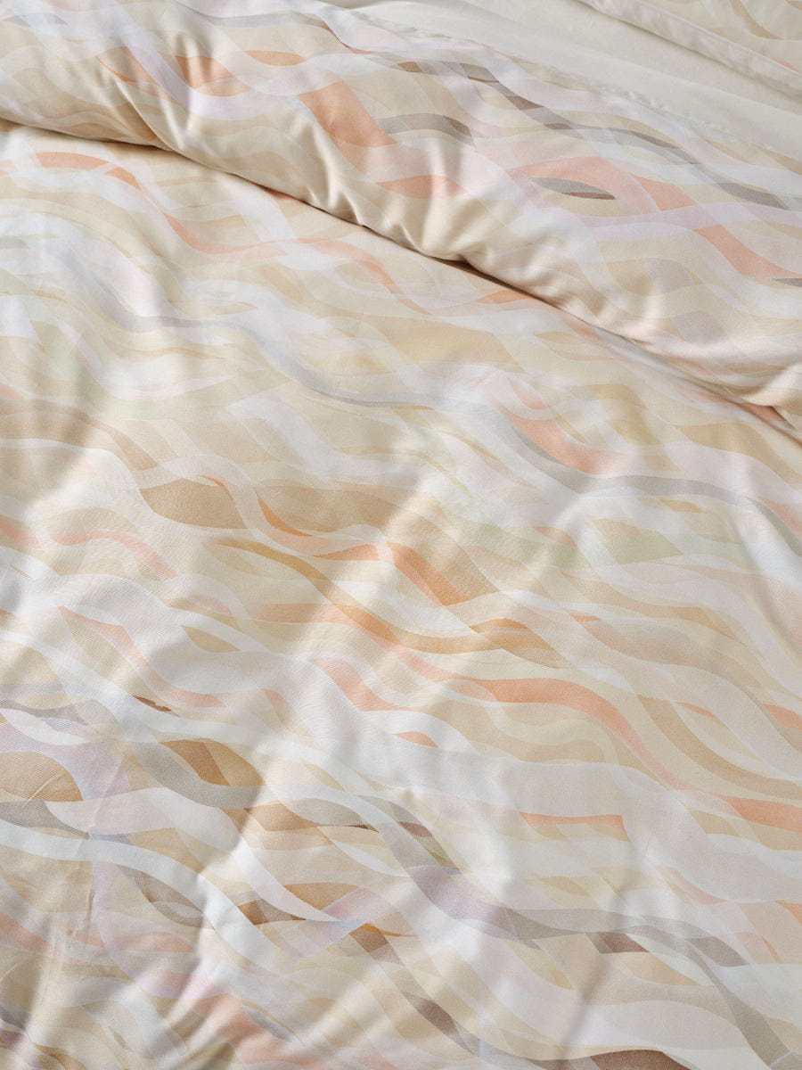 Linen House Quilt Cover LINEN HOUSE CURRUMBIN | PEACH QUILT COVER