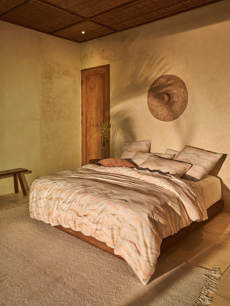 Linen House Quilt Cover LINEN HOUSE CURRUMBIN | PEACH QUILT COVER