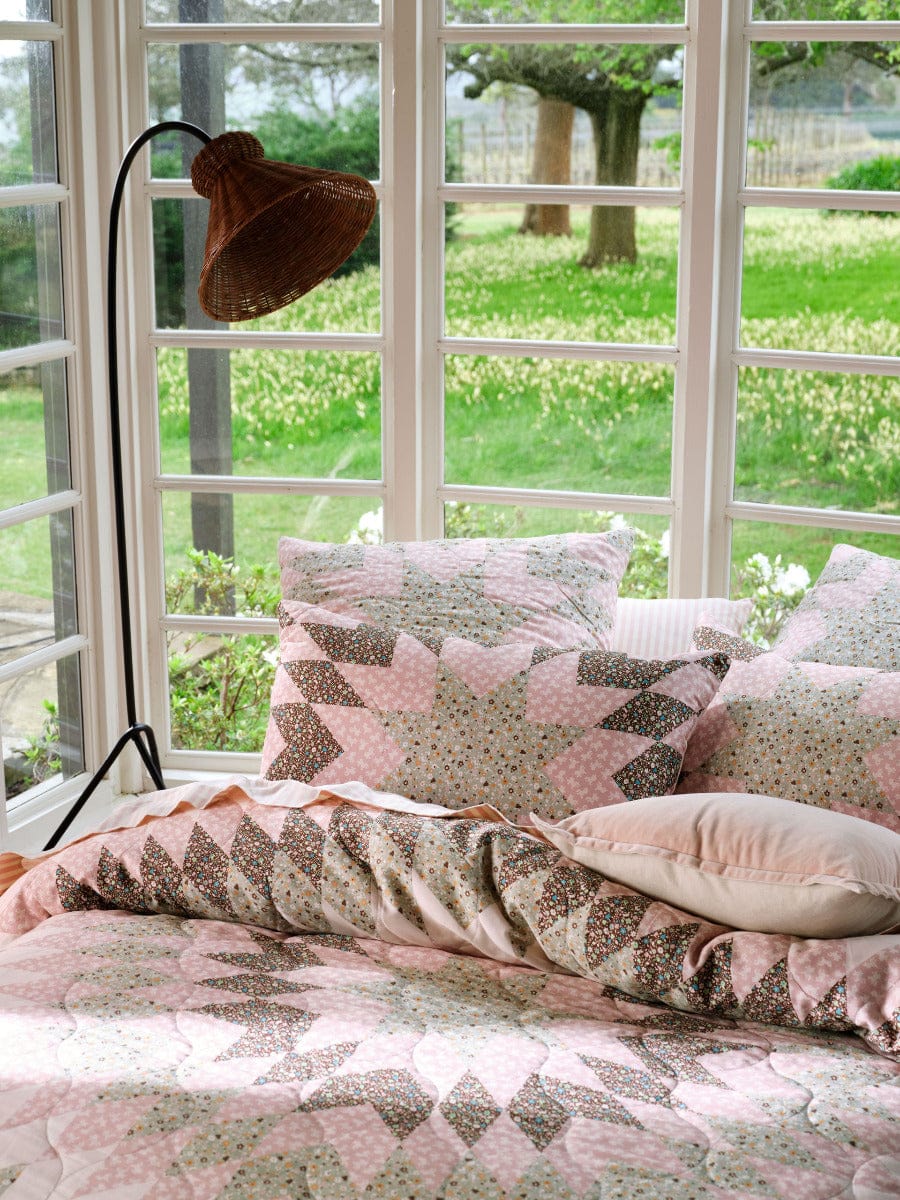 Linen House Quilt Cover LINEN HOUSE DUSTY QUILT COVER SET - ROSE