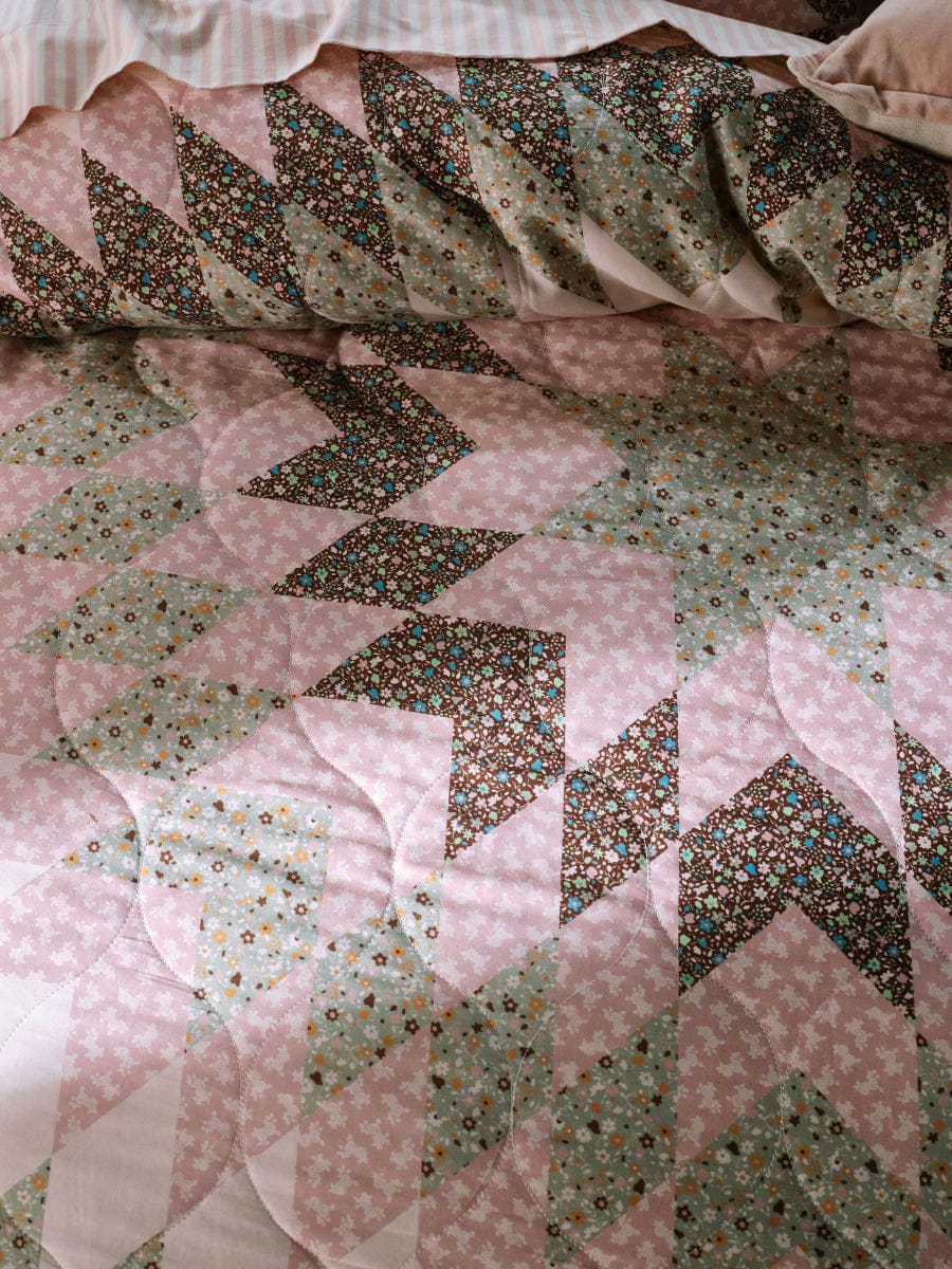Linen House Quilt Cover LINEN HOUSE DUSTY QUILT COVER SET - ROSE