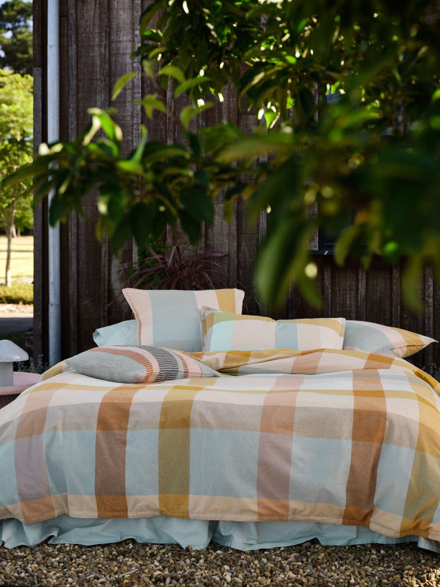 Linen House Quilt Cover LINEN HOUSE EASTWOOD | HAZELNUT QUILT COVER