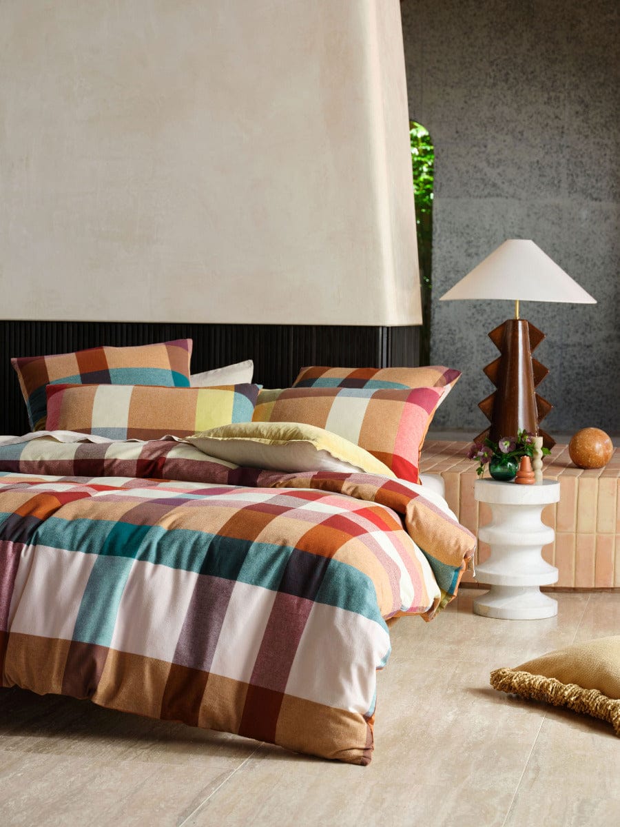 Linen House Quilt Cover LINEN HOUSE EASTWOOD QUILT COVER SET - PECAN