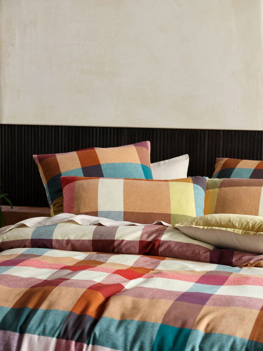 Linen House Quilt Cover LINEN HOUSE EASTWOOD QUILT COVER SET - PECAN