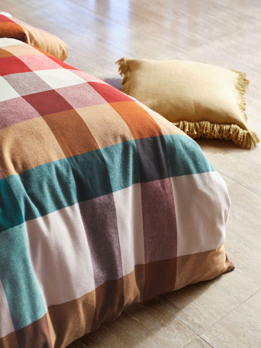 Linen House Quilt Cover LINEN HOUSE EASTWOOD QUILT COVER SET - PECAN
