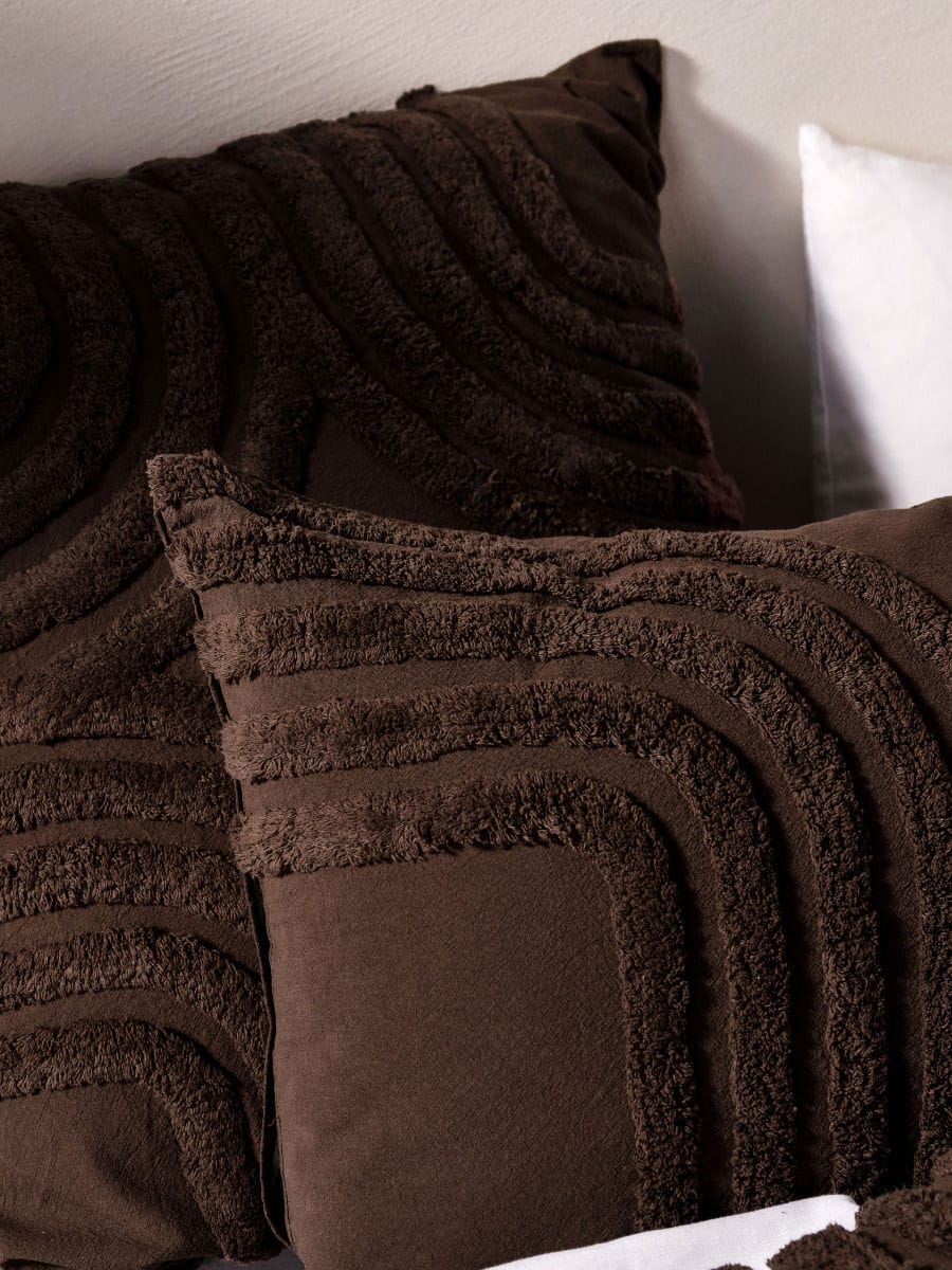 Linen House Quilt Cover LINEN HOUSE FARRAH CACAO QUILT COVER SET