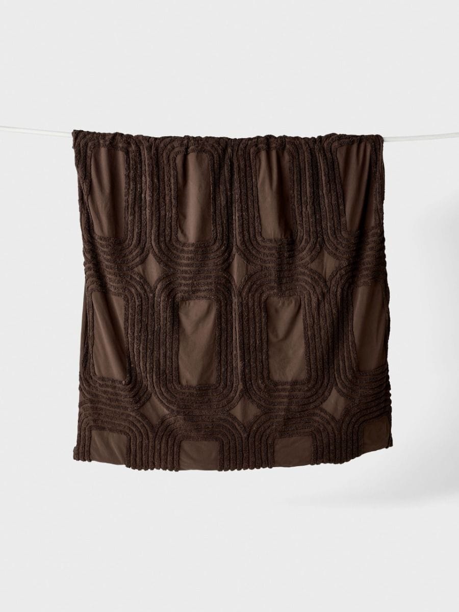 Linen House Quilt Cover LINEN HOUSE FARRAH CACAO QUILT COVER SET
