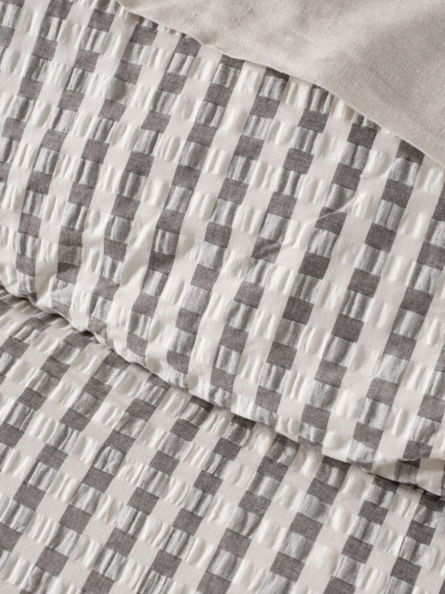 Linen House Quilt Cover LINEN HOUSE FERRARA QUILT COVER SET - CHARCOAL
