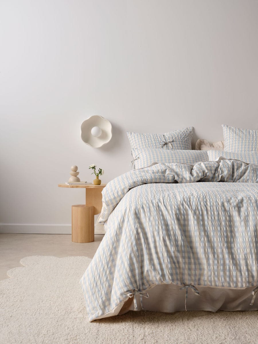 Linen House Quilt Cover LINEN HOUSE FERRARA QUILT COVER SET - CORNFLOWER