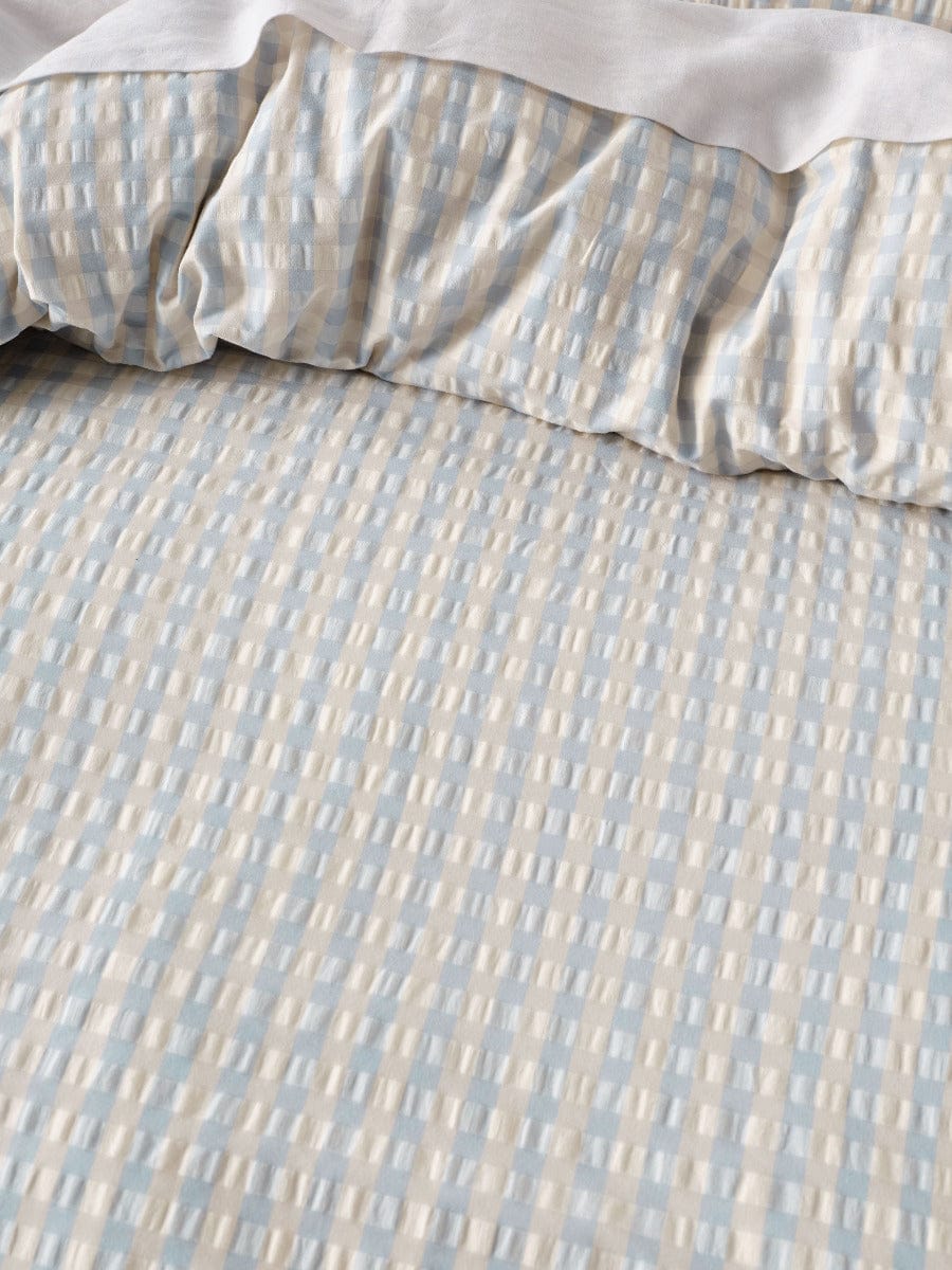 Linen House Quilt Cover LINEN HOUSE FERRARA QUILT COVER SET - CORNFLOWER