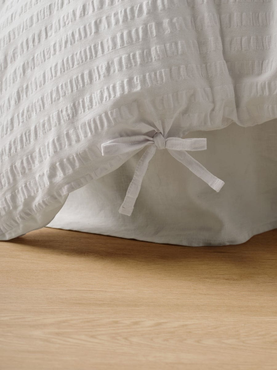 Linen House Quilt Cover LINEN HOUSE FERRARA WHITE QUILT COVER SET