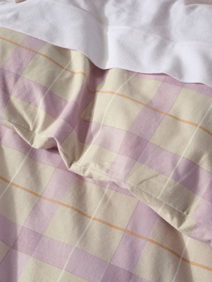 Linen House Quilt Cover LINEN HOUSE FLANNELETTE QUILT COVER SET - CORINNE LAVENDER