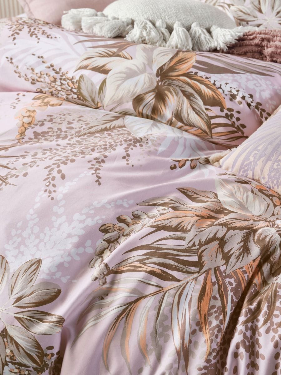 Linen House Quilt Cover LINEN HOUSE HARLOW PINK QUILT COVER SET