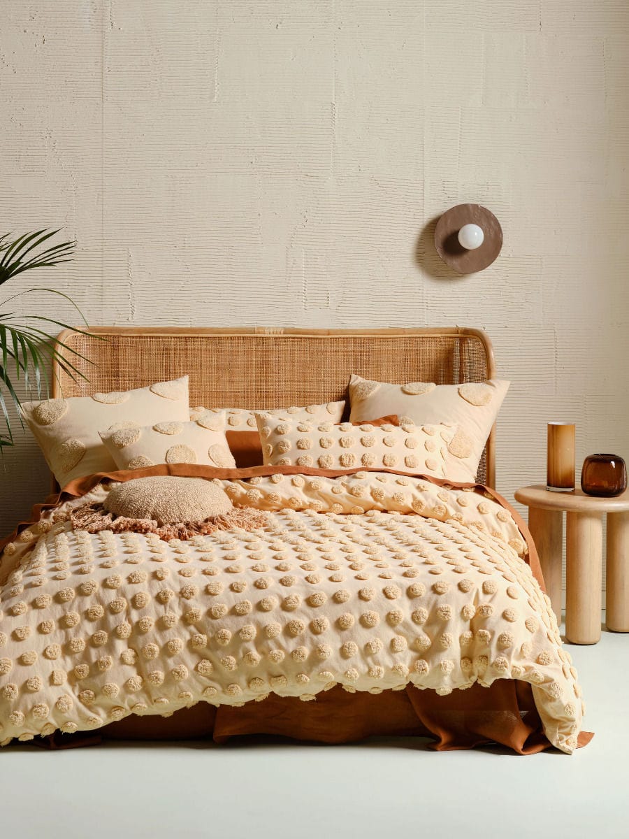 Linen House Quilt Cover LINEN HOUSE HAZE PALE PEACH QUILT COVER SET