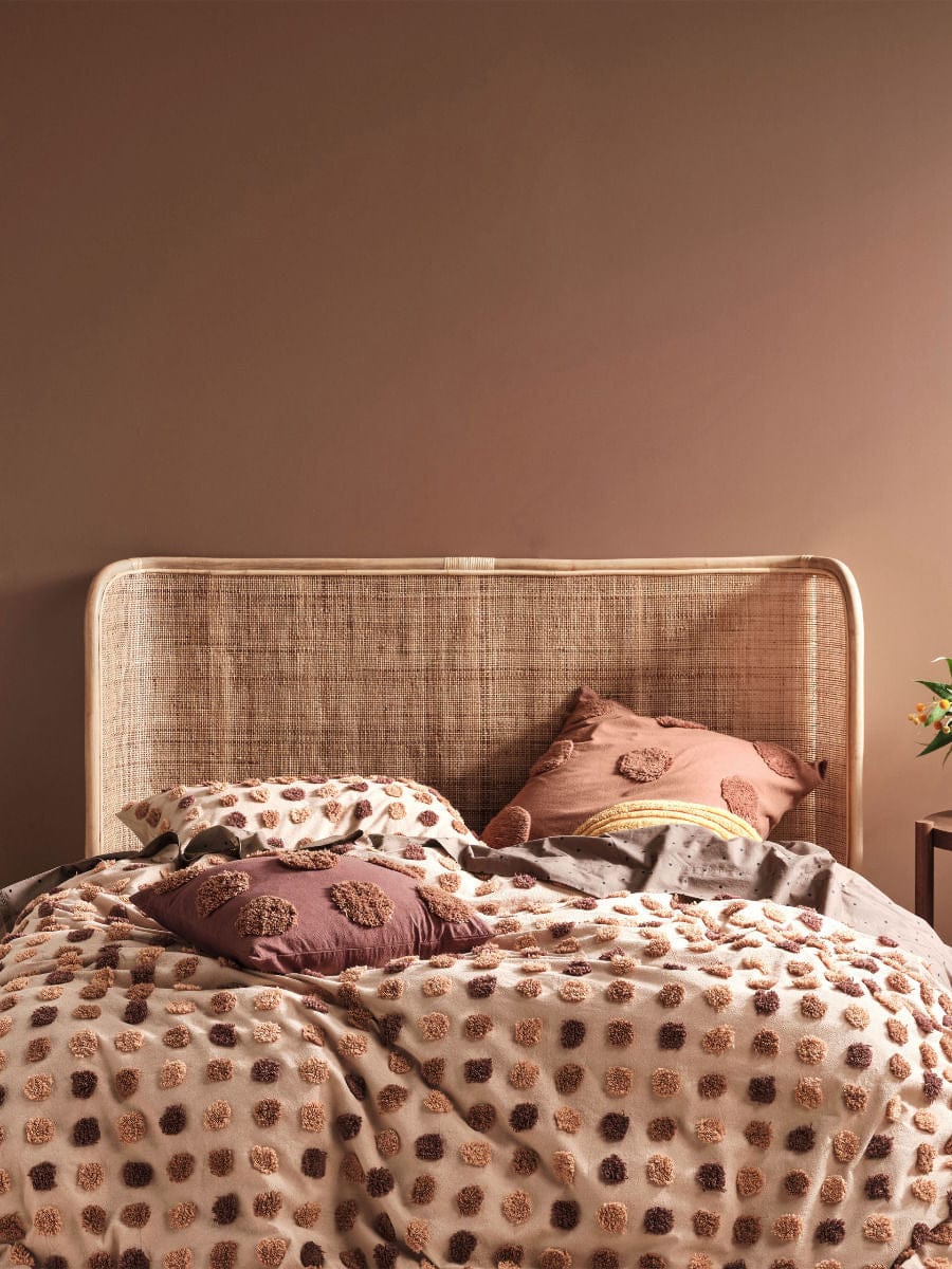 Linen House Quilt Cover LINEN HOUSE HAZE PECAN QUILT COVER SET