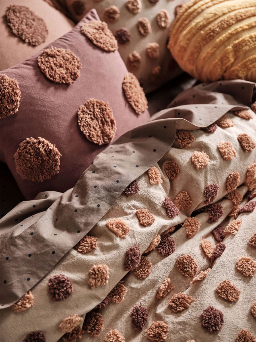 Linen House Quilt Cover LINEN HOUSE HAZE PECAN QUILT COVER SET