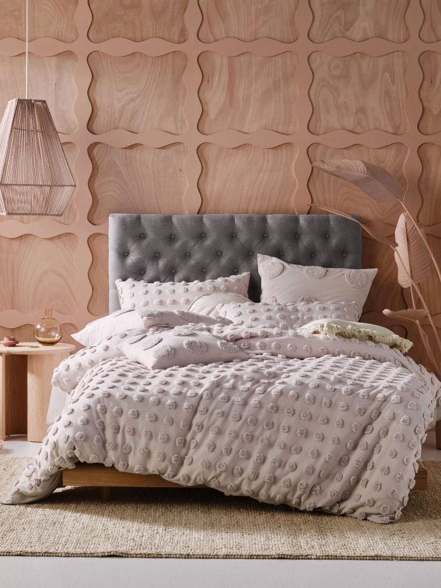 Linen House Quilt Cover LINEN HOUSE HAZE WISTERIA QUILT COVER SET