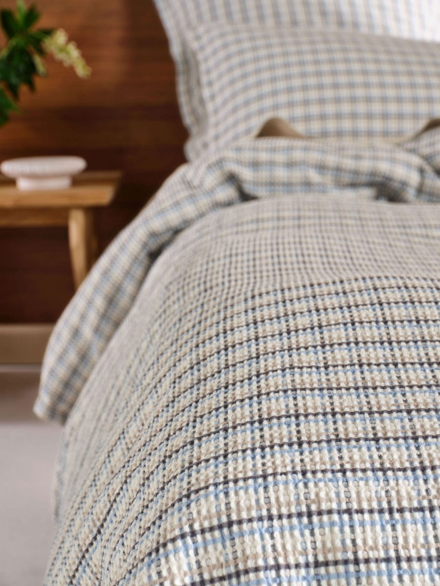 Linen House Quilt Cover LINEN HOUSE HIGHLAND QUILT COVER SET - INK